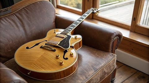 Vintage Gibson L-5 near window