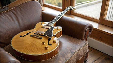 Vintage Gibson L-5 near window