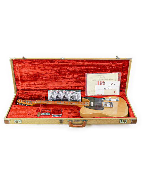 1982 Fender AVRI ‘52 Telecaster electric guitar, known for its iconic shape and rich sound, perfect for any musician.