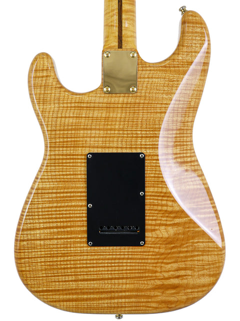 1992 Fender Custom Shop Stratocaster with a maple neck and natural finish, created by master builder John English.