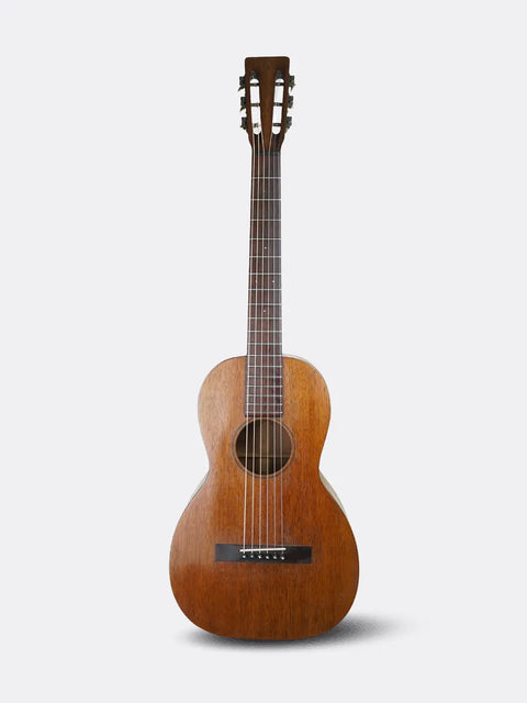 Wooden Martin 2-17 acoustic guitar on a white background