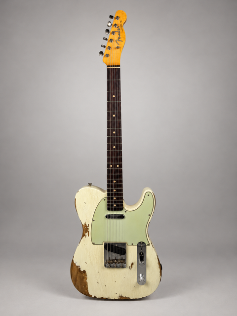 Fender Custom Shop Limited Edition '63 Telecaster Heavy Relic Super Faded Aged Olympic White - USA 2018