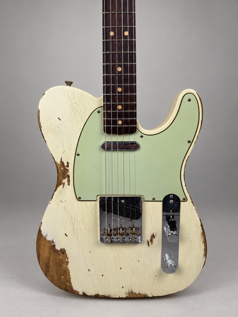 Fender Custom Shop Limited Edition '63 Telecaster Heavy Relic Super Faded Aged Olympic White - USA 2018, photo 2 of 13