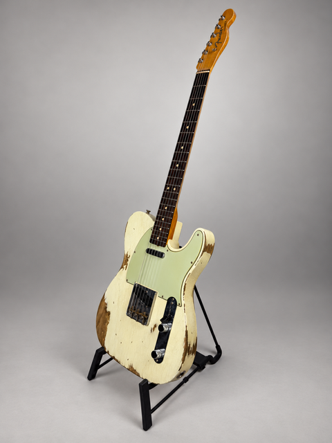 Fender Custom Shop Limited Edition '63 Telecaster Heavy Relic Super Faded Aged Olympic White - USA 2018, photo 7 of 13