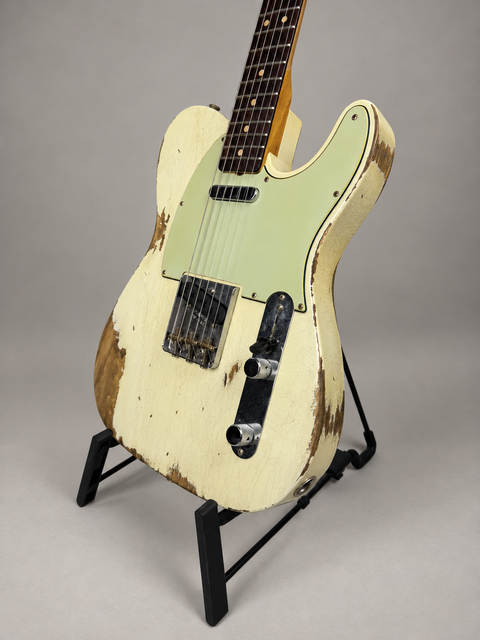Fender Custom Shop Limited Edition '63 Telecaster Heavy Relic Super Faded Aged Olympic White - USA 2018, photo 8 of 13