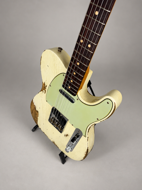 Fender Custom Shop Limited Edition '63 Telecaster Heavy Relic Super Faded Aged Olympic White - USA 2018, photo 9 of 13