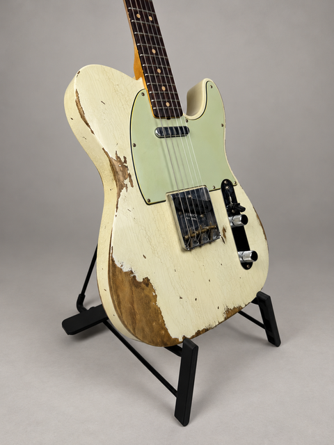 Fender Custom Shop Limited Edition '63 Telecaster Heavy Relic Super Faded Aged Olympic White - USA 2018, photo 10 of 13