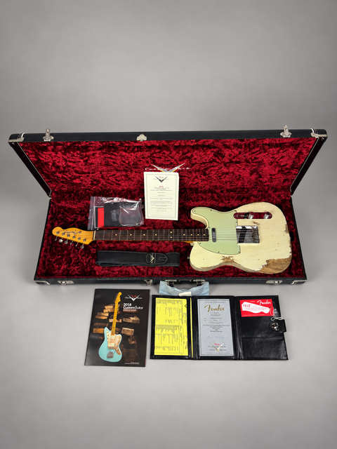 Fender Custom Shop Limited Edition '63 Telecaster Heavy Relic Super Faded Aged Olympic White - USA 2018, photo 12 of 13