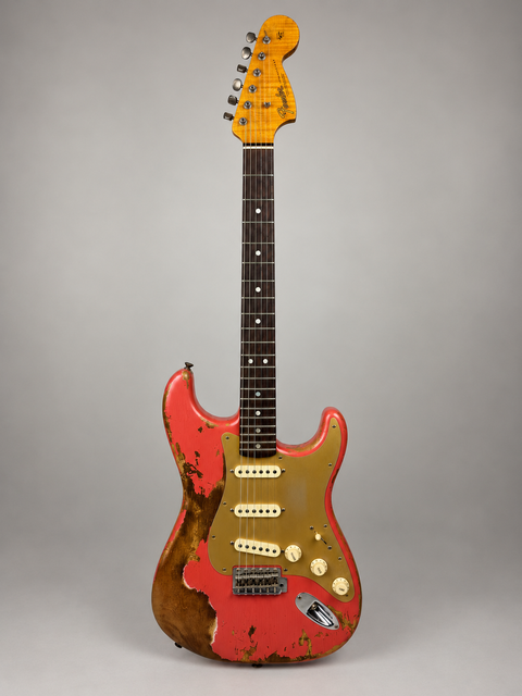 Fender Custom Shop Limited Edition Big Head Stratocaster Super Heavy Relic Aged Fiesta Red - USA 2019