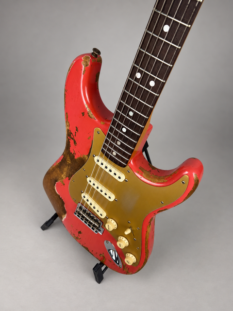 Fender Custom Shop Limited Edition Big Head Stratocaster Super Heavy Relic Aged Fiesta Red - USA 2019, photo 9 of 13