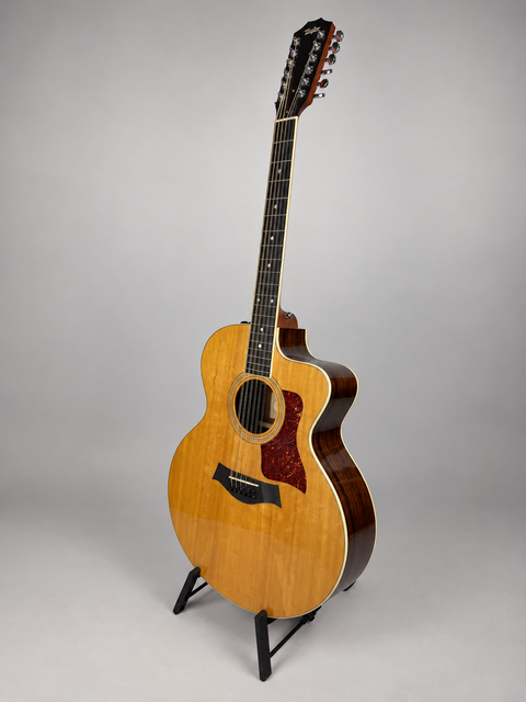 26234 26234 Taylor 455-RCE 12-String – three-quarter full front with stand