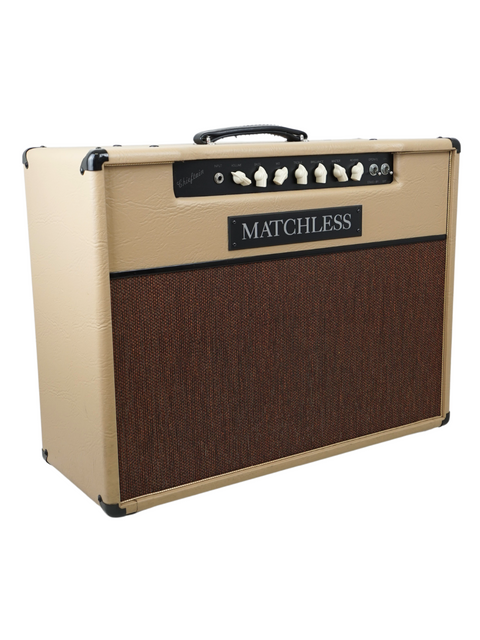 A Matchless Chieftain 2 x 12" combo guitar amplifier from 2005, showcasing its unique design and craftsmanship.