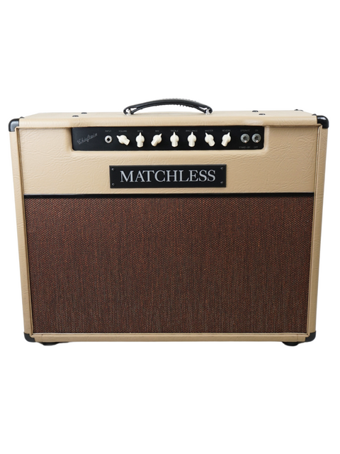 A Matchless Chieftain 2 x 12" guitar amplifier from 2005, showcasing its unique design and powerful sound capabilities.