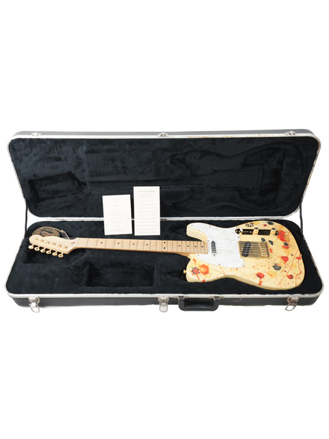 A limited edition David Hart Pro Hart Telecaster guitar in its case, displayed on a simple white background.