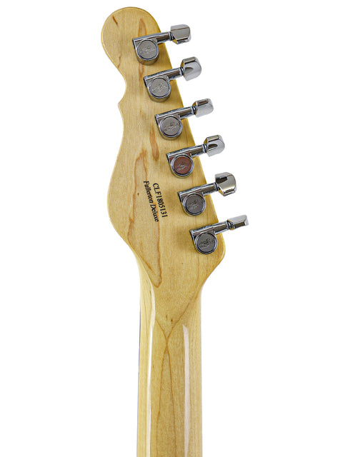 A wooden-bodied and necked G&L Fullerton Deluxe ASAT Classic Bluesboy guitar, USA, model from 2018.