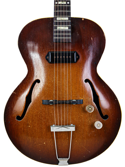 Beautiful 1953 Gibson J-45 sunburst electric guitar, a classic piece with a rich history and vibrant sound for music lovers.