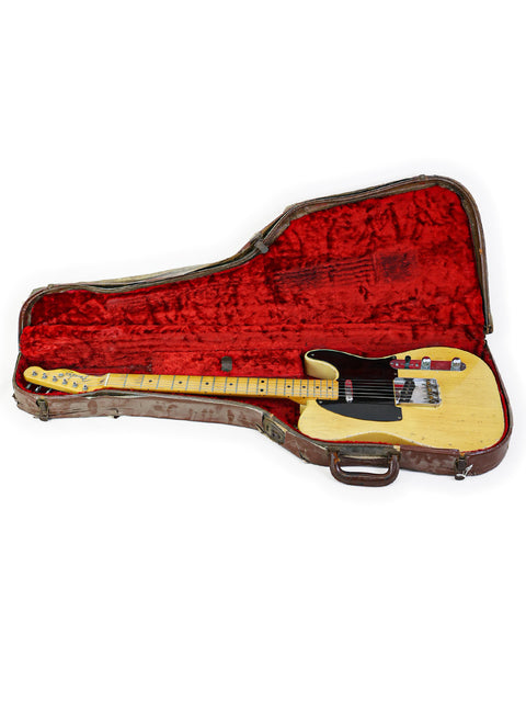 Classic 1954 Fender Telecaster 'Blackguard' electric guitar, a true vintage gem with a rich musical history.