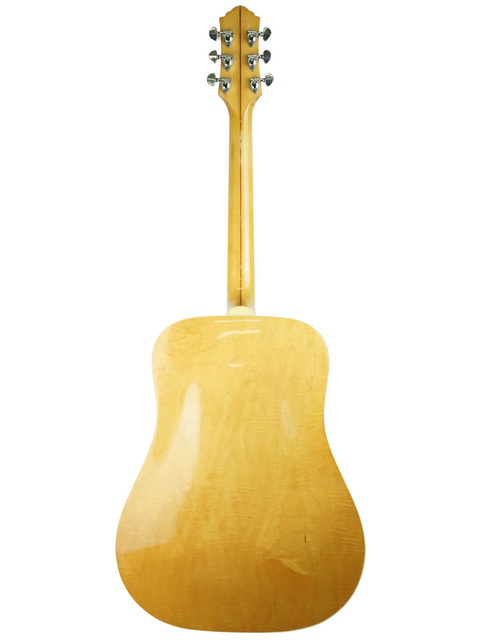 Classic 1987 Guild D030A07 Dreadnought guitar against a clean white backdrop, ideal for serious guitar enthusiasts.