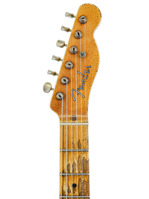 Fender Stratocaster guitar from the Custom Shop, celebrating the 70th Anniversary Nocaster, crafted by Kyle McMillin in 2020.