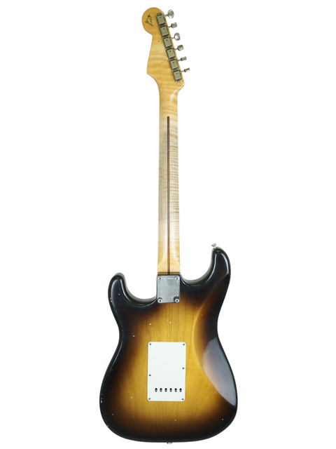 Fender Stratocaster with a stunning sunburst finish, part of the Kyle McMillin Masterbuilt series from 2022.