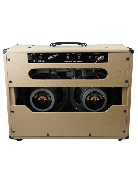 Fender guitar amplifier featuring two speakers, specifically the Matchless Chieftain 2 x 12" Combo from 2005, USA-made.