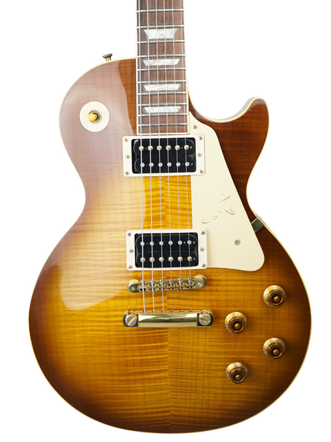 Gibson Les Paul Custom in stunning sunburst finish, showcasing the iconic Jimmy Page Signature model from 1995.