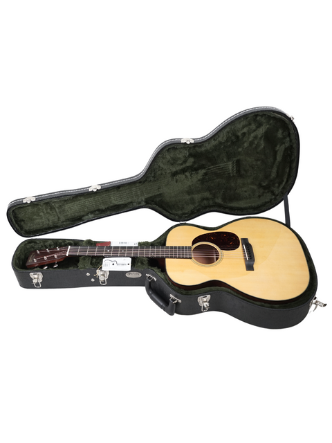 Martin D-28D acoustic guitar displayed, emphasizing its premium quality and craftsmanship, made in the USA, 2023 edition.
