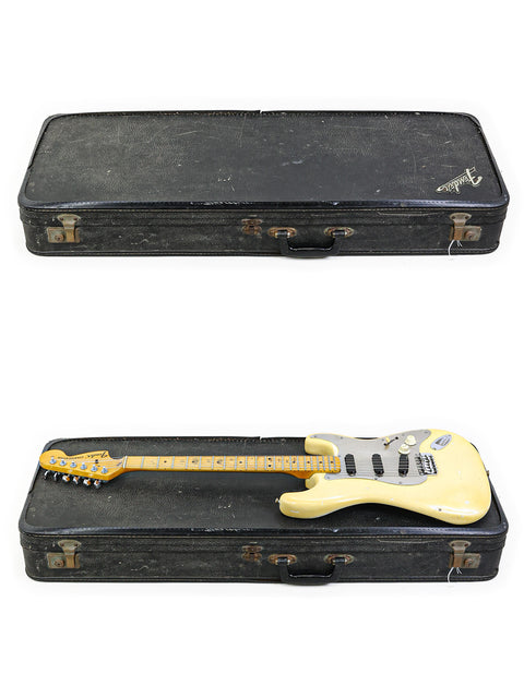 Stunning 1974 USA Fender Stratocaster, embodying the legendary design and sound of a classic electric guitar.