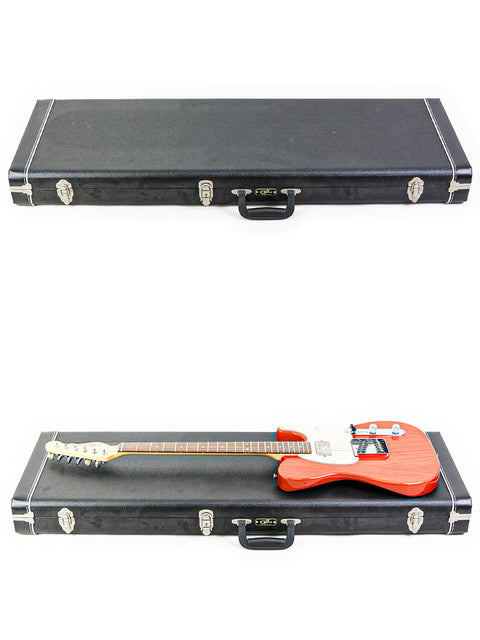 Two guitars in a case against a white backdrop, highlighting the G&L Fullerton Deluxe ASAT Classic Bluesboy - USA 2018 model.