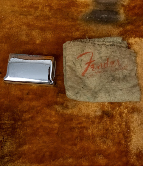 1959 USA Fender Stratocaster showcasing a vintage chrome pick guard, blond body, and maple neck design.