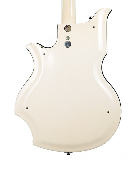 1962 National Valco Glenwood Model 99 guitar featuring a white body and a contrasting black pickguard.