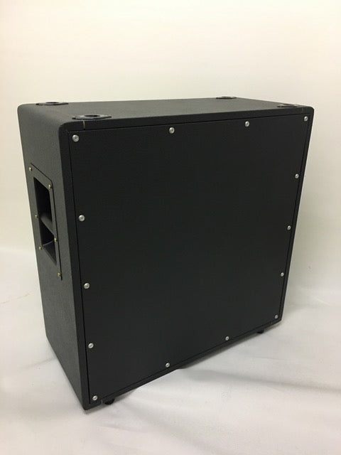 A black Marshall 2061X amplifier case displayed on a white surface, highlighting its elegant design from the UK, 2017.