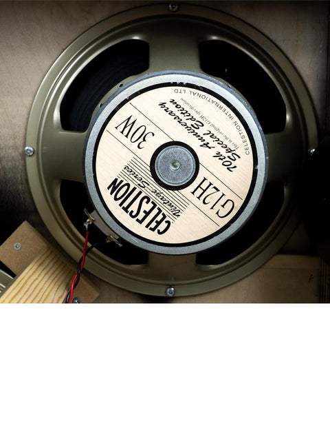 A vintage record player labeled "Guitar Hero 2," paired with a Marshall 2061X Lead & Bass amp head and stack.