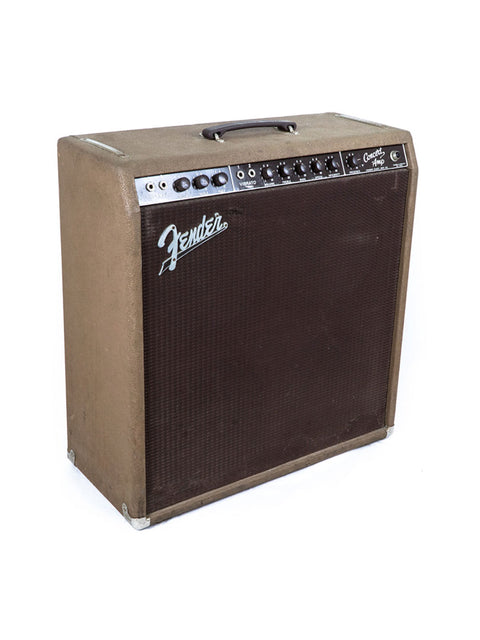 Classic 1961 Fender 6G12A Concert Amp with elegant brown and black trim, ideal for vintage guitar setups.