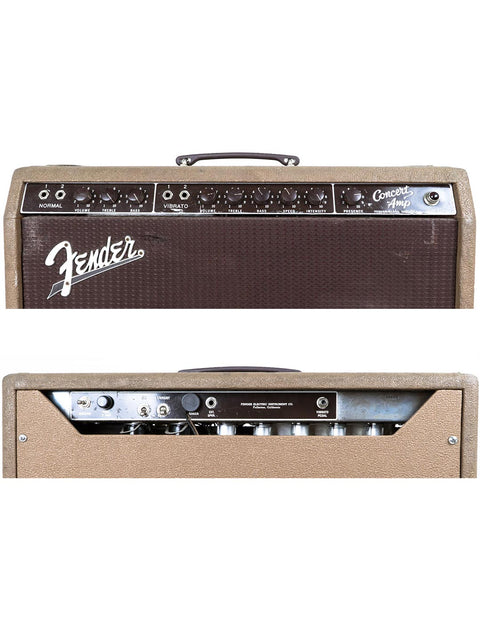 Classic 30W Fender tube amp, 6G12A Concert model from 1961, featuring a vintage design and exceptional audio performance.