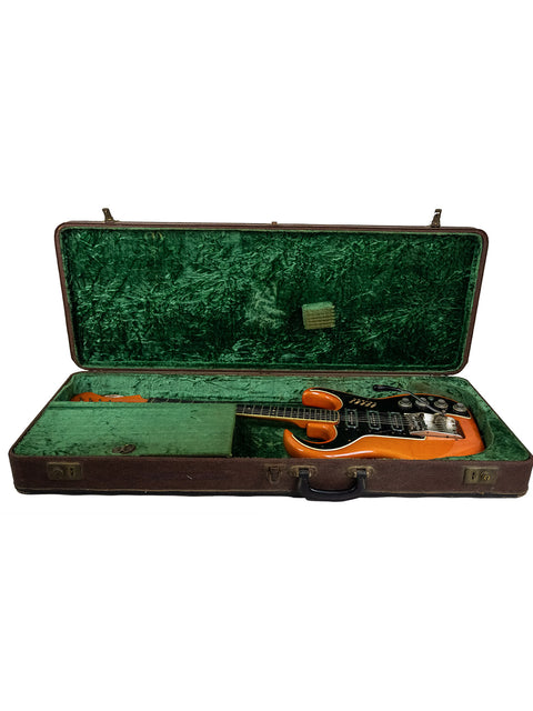 Classic Vintage Burns Black Bison Telecaster in Transparent Red, a 1964 gem from the UK, perfect for any guitar lover.