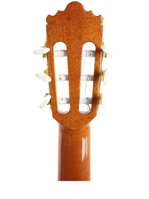 Close-up of a Ramirez 4NE guitar neck, showcasing its craftsmanship and details from Spain, 2012.