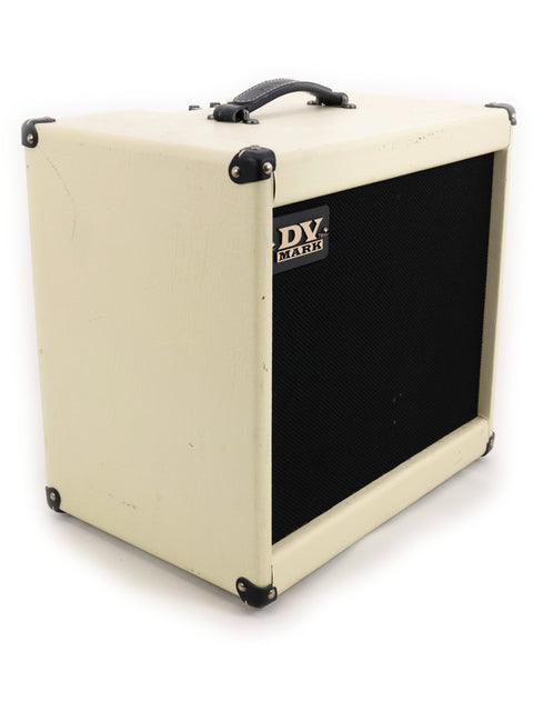 DV Mark Jazz 12 Combo amplifier in white with black trim, designed for jazz enthusiasts, delivering 80 watts of sound.