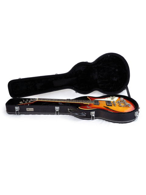 Duesenberg Double Cat guitar rests inside a sleek case, showcasing its elegant design and craftsmanship from Germany, 2007.