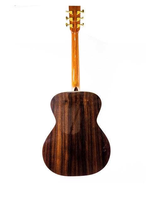 Gerard Gilet 000 14 Fret Acoustic guitar featuring a wooden back and neck, crafted in Australia in 2005.