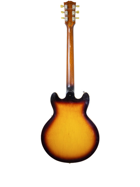Gibson Custom Shop ES 339 guitar with a striking sunburst finish, made in Memphis, USA, in 2009, highlighting its craftsmanship.