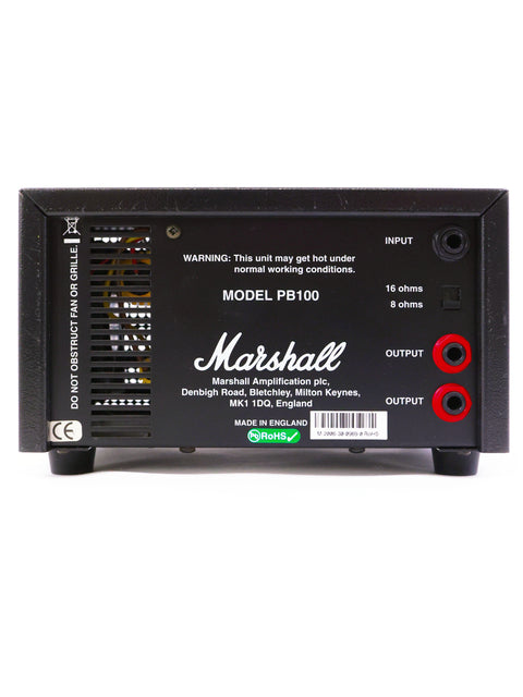 Marshall P1050 power amplifier paired with PB100 Power Break Attenuator, USA, 2006, designed for high-quality sound.