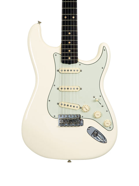 Olympic White Fender '60s Stratocaster Partscaster with Custom Shop parts, showcasing a classic guitar design from 2020.