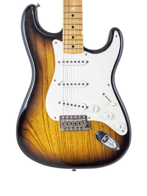 Stunning sunburst Fender Custom Shop Stratocaster, a 2004 Masterbuilt model celebrating the 50th Anniversary of the iconic guitar.
