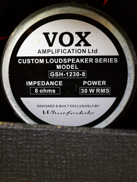 The 1997 Vox AC30 6TB Combo Amplifier, part of the custom Louis-Speaker series, known for its iconic tone and style.