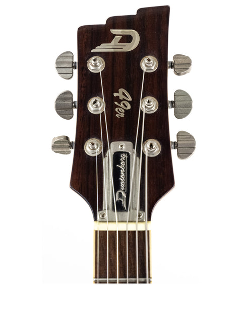 The Douglas D-12E acoustic guitar features a beautiful body and intricate details, ideal for both performance and display.
