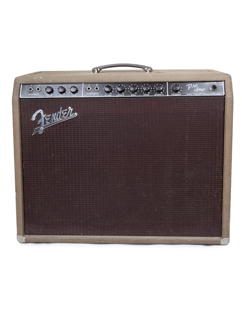 The Vintage Fender Brownface Pro Amp – USA 1961 offers unmatched tone and historic charm, perfect for collectors. Shop now at Premier Guitars online store!
