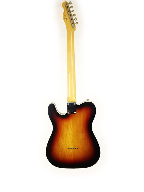 Txxx Custom Style Partscaster guitar featuring a striking sunburst finish, crafted in 2021 for a classic look.