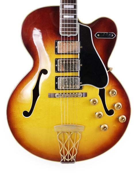 Vintage Gibson ES-5 Switchmaster guitar with a stunning sunburst finish, showcasing its classic 1959 design.