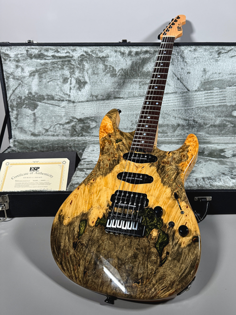 ESP Snapper CTM Custom Shop Buckeye Burl HR - Japan 2022